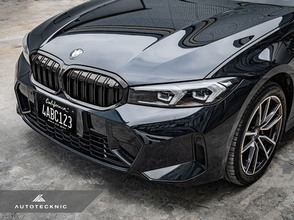 AutoTecknic Dual-Slats Gloss Black Front Grille - G20 3-Series LCI - Graveyard Performance