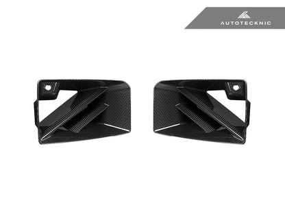 AutoTecknic Dry Carbon Corsa Front Bumper Lower Vent Set - G87 M2 - Graveyard Performance