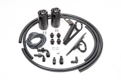 Radium Engineering 00-05 Honda S2000 LH Drive Only Dual Catch Can Kit Fluid Lock - Graveyard Performance