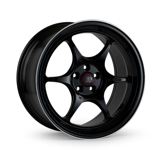 Enkei PF06 17x7.5 5x100 45mm Offset 75mm Bore Black Machined Wheel ** SPECIAL ORDER**