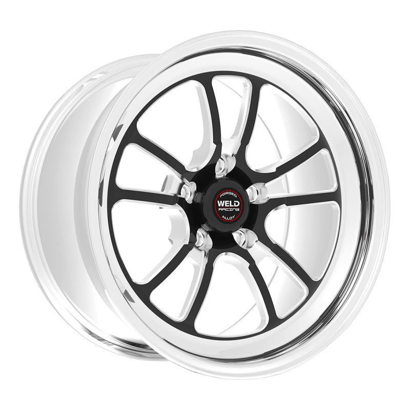 Weld S70 RT-S 17x10in / 5x115 BP / 6.7in. BS - Black Center - Polished Shell Wheel - Graveyard Performance