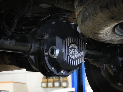 aFe 90-14 Ford F-150 Rear Differential Cover - Black w/ Machined Fins - Graveyard Performance