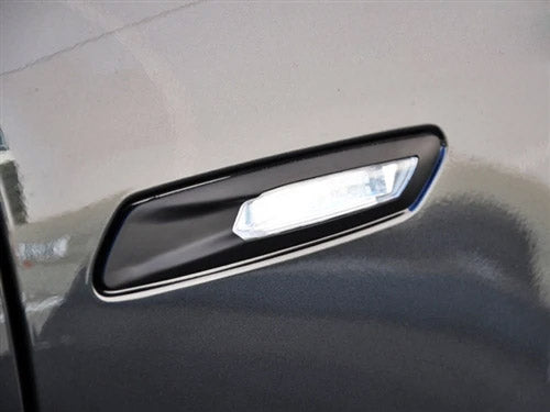 AutoTecknic Replacement Stealth Black Fender Light Trims - F10 Sedan / F11 Wagon | 5 Series - Graveyard Performance