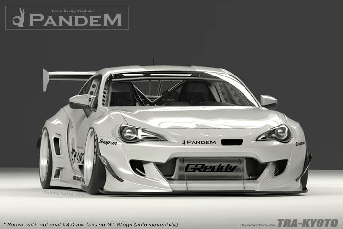 GReddy Scion FR-S Pandem Wide Body V3 Side Canards - Graveyard Performance