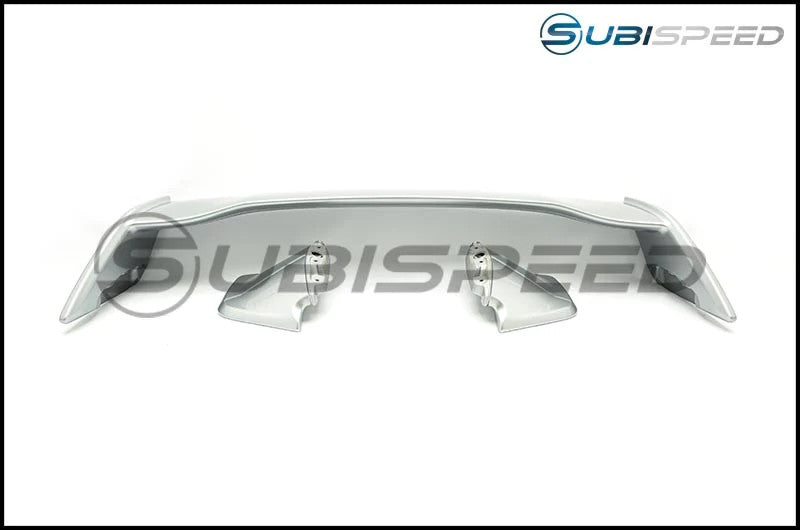 OLM STI Style Paint Matched Spoiler - Ice Silver Metallic - 2015-2021 Subaru WRX / STI - Graveyard Performance