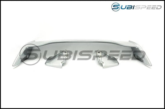 OLM STI Style Paint Matched Spoiler - Ice Silver Metallic - 2015-2021 Subaru WRX / STI - Graveyard Performance