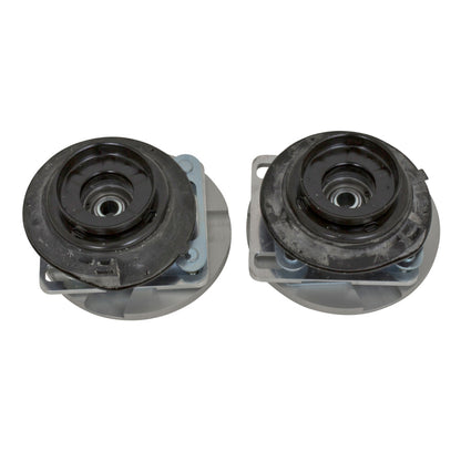 BBK 05-14 Mustang Caster Camber Plate Kit - Silver Anodized Finish - Graveyard Performance