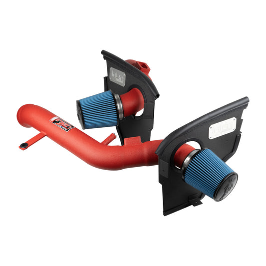 Injen 2015 M3/M4 3.0L Twin Turbo Wrinkle Red Short Ram 2pc. Intake System w/ MR Technology - Graveyard Performance