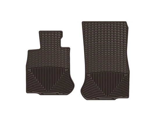 WeatherTech 2012-2015 BMW 6-Series Front Rubber Mats - Cocoa - Graveyard Performance