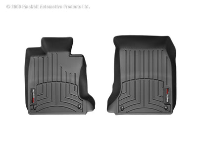 WeatherTech 04-10 BMW 528i/528xi Front FloorLiner - Black - Graveyard Performance