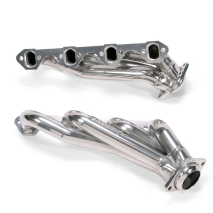 BBK 79-93 Mustang 5.0 Shorty Unequal Length Exhaust Headers - 1-5/8 Silver Ceramic - Graveyard Performance