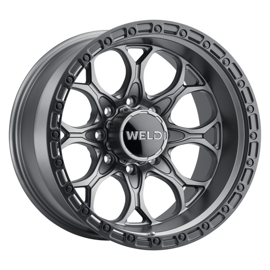 Weld Ledge 8 20x9 / 8x180 / 5 BS / 124.3 HB - Satin Gunmetal - Non-BL Wheel - Graveyard Performance