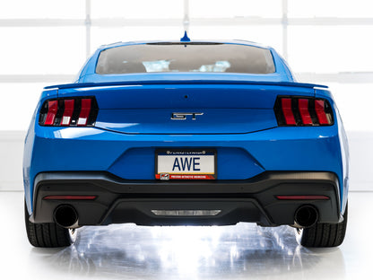 AWE 2024 Ford Mustang GT Fastback S650 RWD Track Edition Catback Exhaust w/ Dual Diamond Black Tips - Graveyard Performance