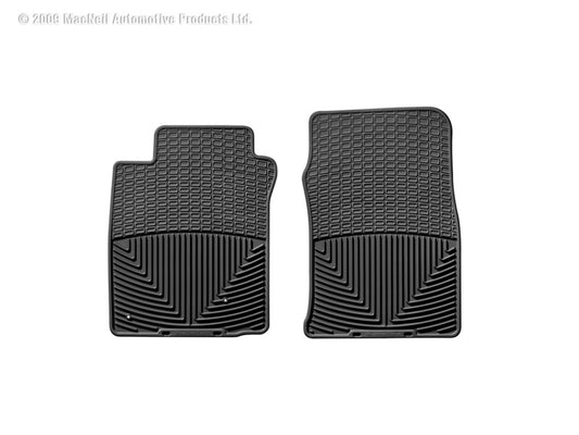WeatherTech 00-05 Hyundai Accent Front Rubber Mats - Black - Graveyard Performance