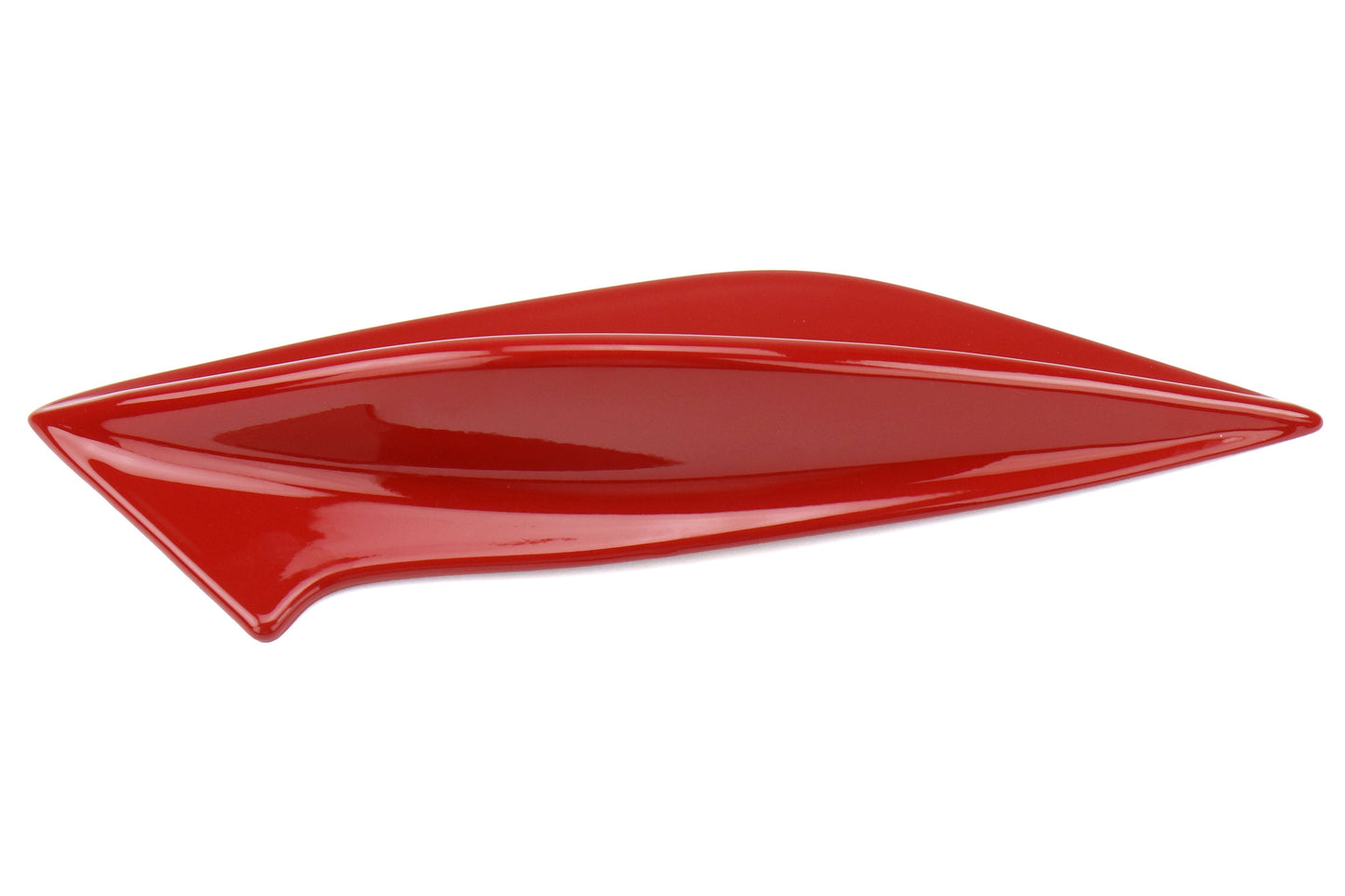 OLM STI Spoiler Side Fins - Lightning Red / Firestorm Red - 2015-2021 Subaru WRX / STI - Graveyard Performance