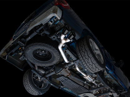 AWE 21-25 Ford F150 (14th Gen Reg Cab) Cat-Back Exhaust - 4.5in Dual Side Exit Diamond Black Tips - Graveyard Performance