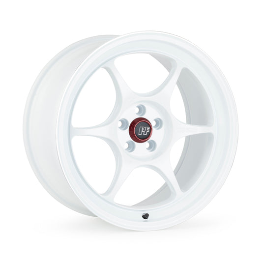 Enkei PF06 17x8.5 4x100 30mm Offset 75mm Bore White Machined Wheel *MOQ 40*