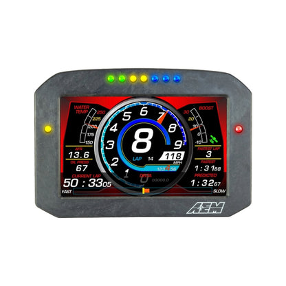AEM CD-7LG Carbon Logging Flush Digital Dash Display w/ Internal 20Hz GPS & Antenna - Graveyard Performance