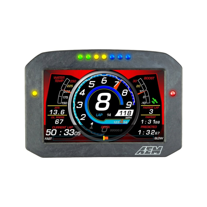 AEM CD-7L Carbon Logging Flush Digital Dash Display - Graveyard Performance
