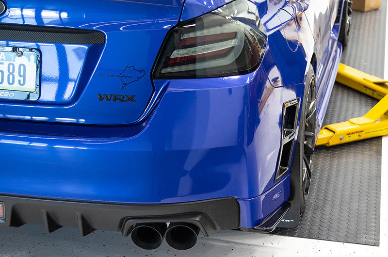 OLM Paint Matched/Gloss Black Rear Bumper Lip - World Rally Blue - 2015-2021 Subaru WRX / STI - Graveyard Performance