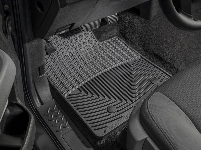 WeatherTech 11+ BMW 5-Series (F10) Front Rubber Mats - Black - Graveyard Performance
