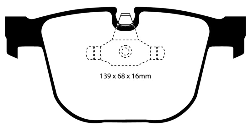 EBC 08-10 BMW M3 4.0 (E90) Bluestuff Rear Brake Pads - Graveyard Performance