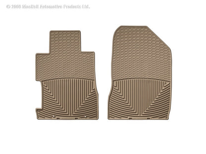 WeatherTech 06-11 Honda Civic Coupe / Si Coupe Front Rubber Mats - Tan - Graveyard Performance