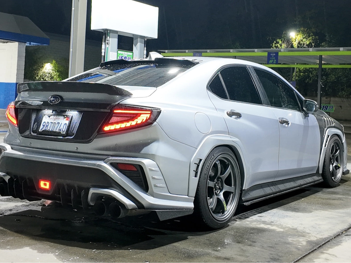 OLM Phantom-Spec LED Taillights (Smoke Lens Red Optic) - 2022+ WRX