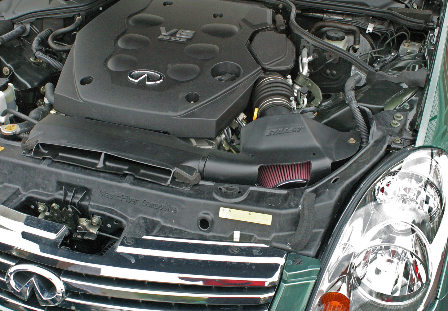 Stillen Infiniti G35 Hi-Flow Air Intake Kit S50/V35 Black For 03-08 Infiniti G35