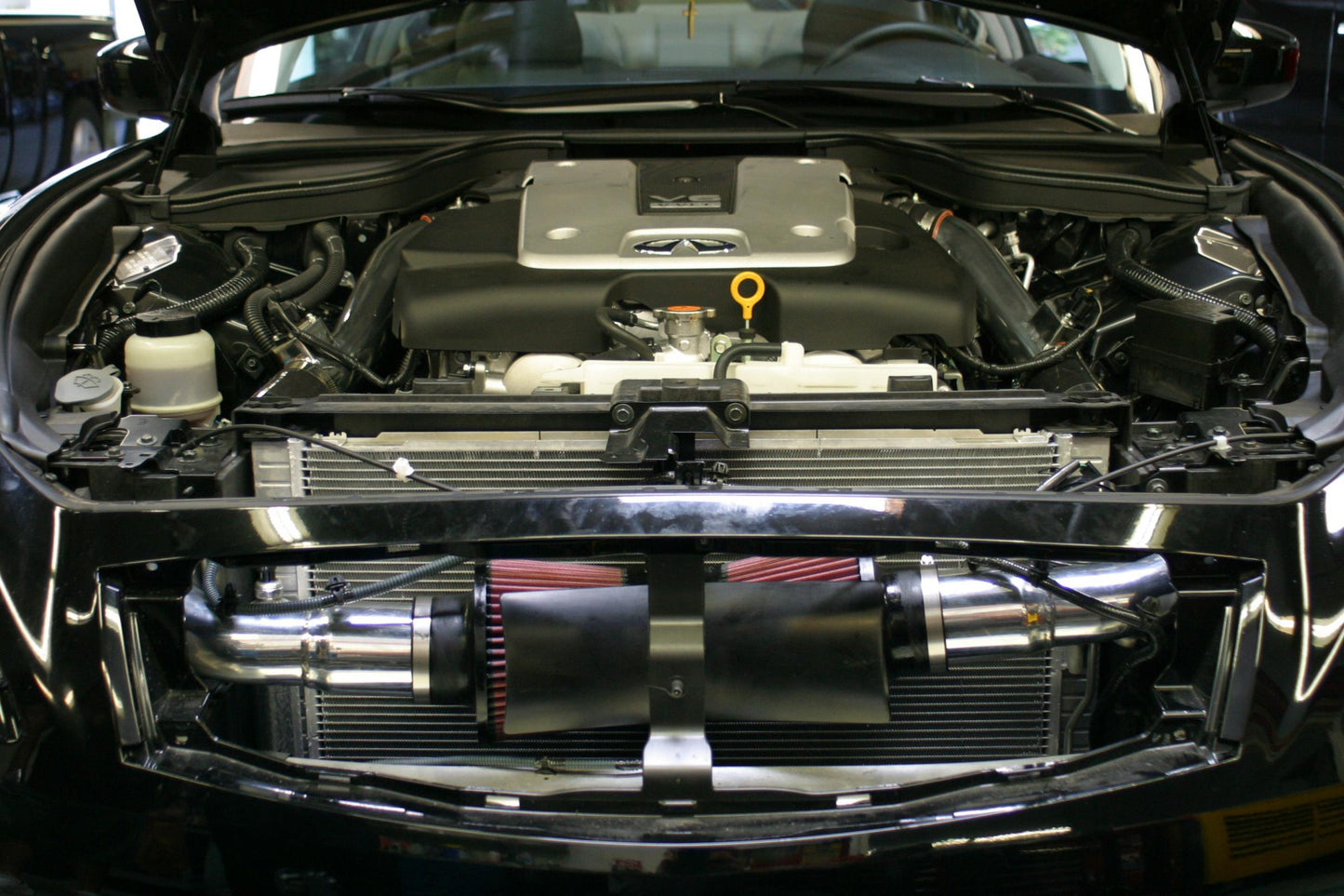 Stillen Infiniti G37/Q60 Air Intake Gen 3 Dual Ultra Long Tube w/Shield Dry Filter For 08-13 Infiniti G37 14-15 Infiniti Q60