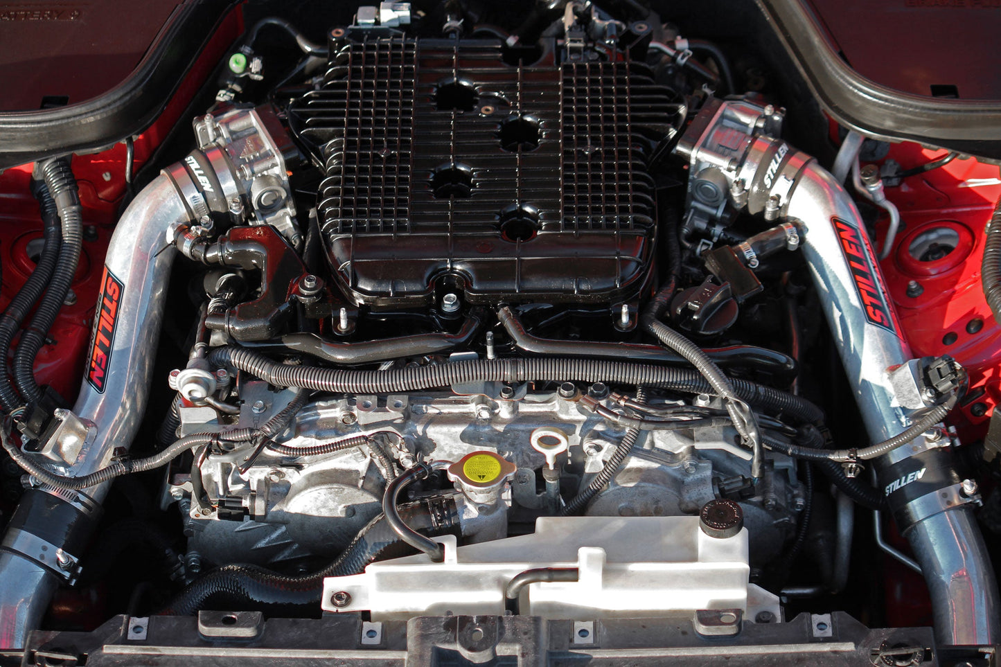 Stillen Infiniti G37/Q60 Air Intake Gen 3 Dual Ultra Long Tube Oil Filter For 08-13 Infiniti G37 14-15 Infiniti Q60