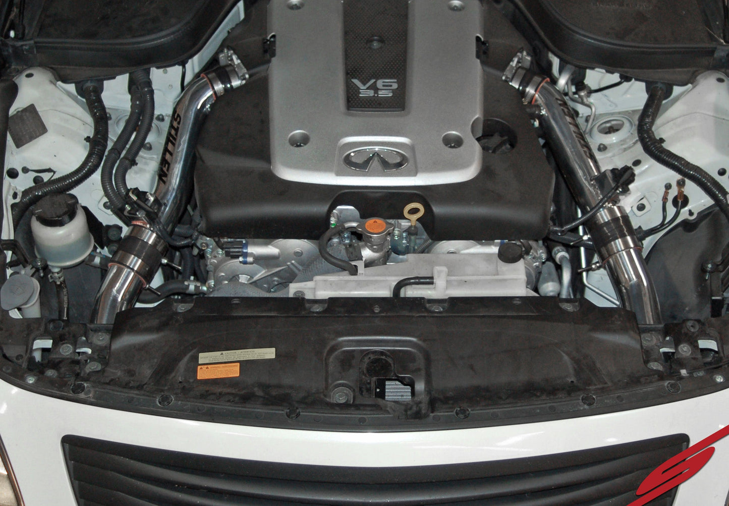 Stillen Infiniti G37 Dual Ultra Long Tube Air Intake Kit Gen 3 V36 Dry Filter For 09-13 Infiniti G37