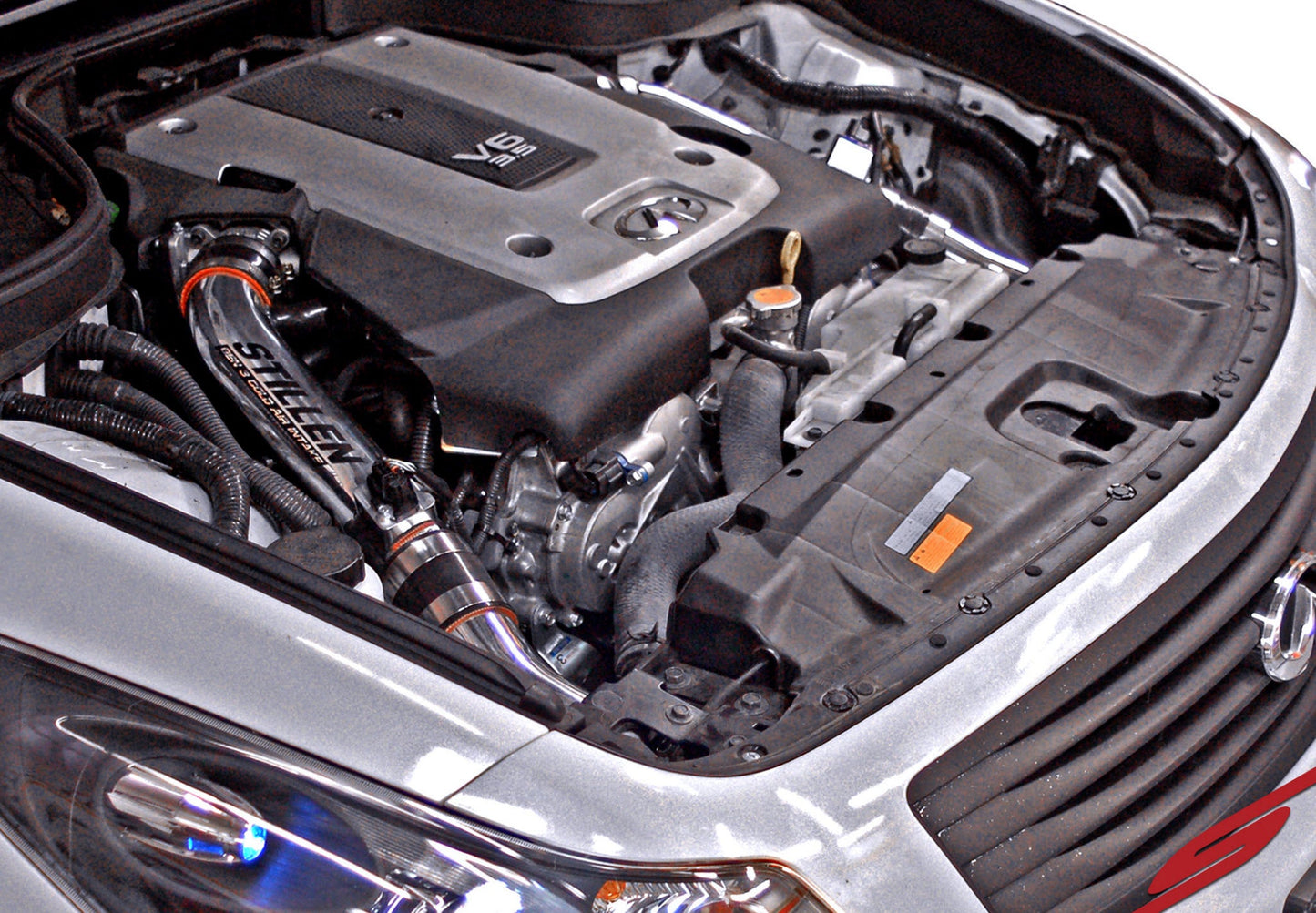 Stillen Infiniti G37 Dual Ultra Long Tube Air Intake Kit Gen 3 V36 Dry Filter For 09-13 Infiniti G37