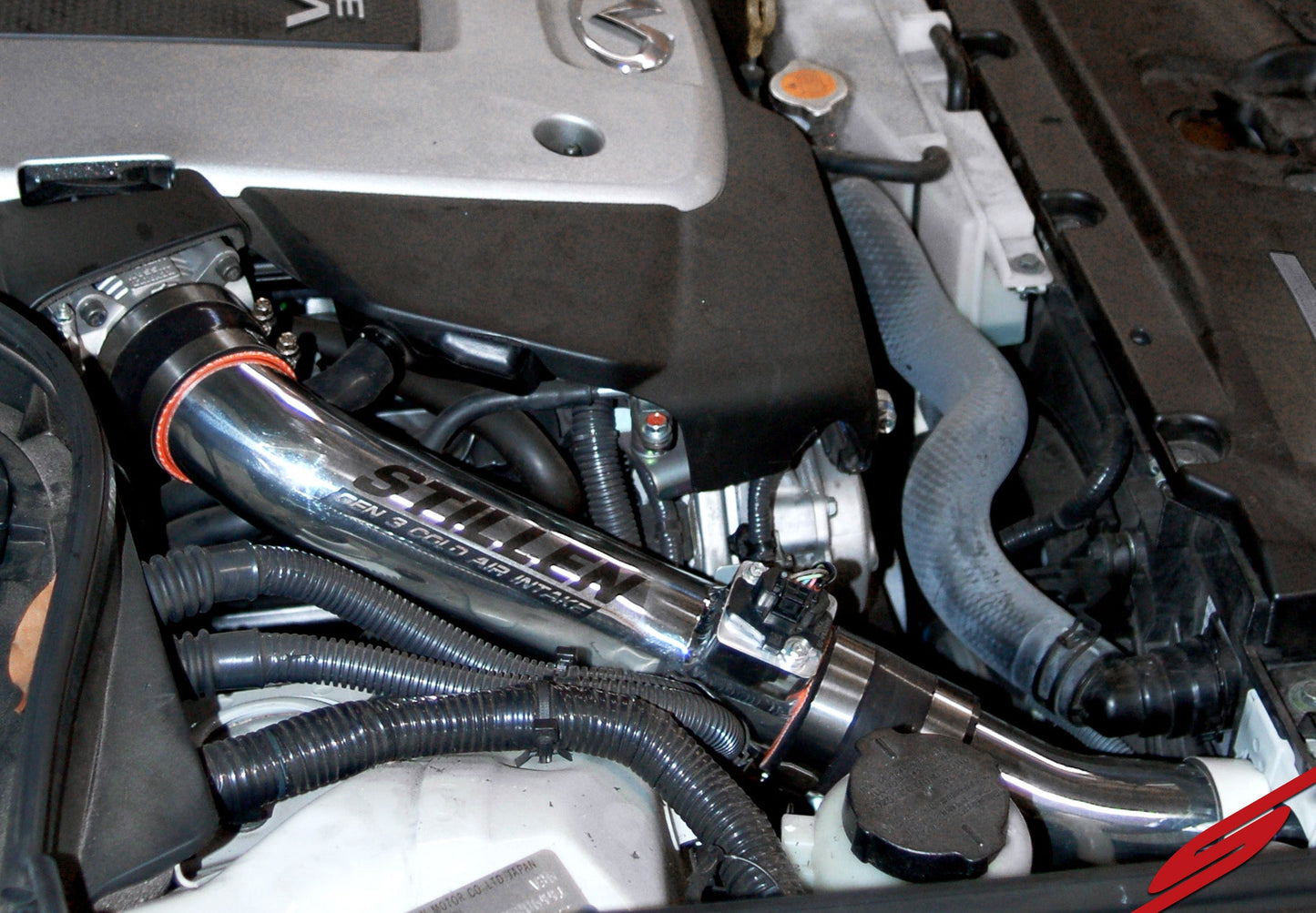 Stillen Infiniti G37 Dual Ultra Long Tube Air Intake Kit Gen 3 V36 Dry Filter For 09-13 Infiniti G37