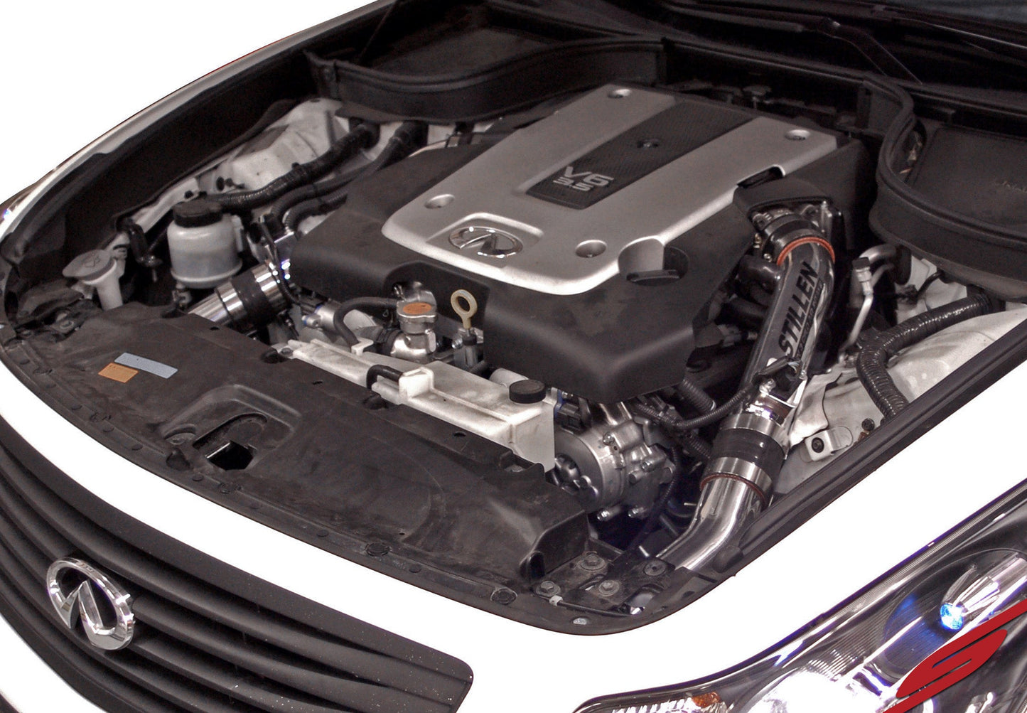 Stillen Infiniti G37 Dual Ultra Long Tube Air Intake Kit Gen 3 V36 Dry Filter For 09-13 Infiniti G37