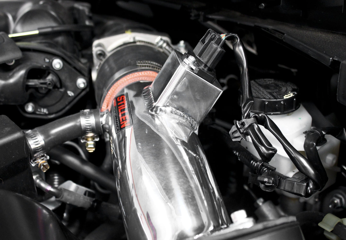 Stillen Nissan Maxima Air Intake Hi Flow w/ Fitted Polyurethane Air Duct A35 Oil Filter For 09-15 Nissan Maxima