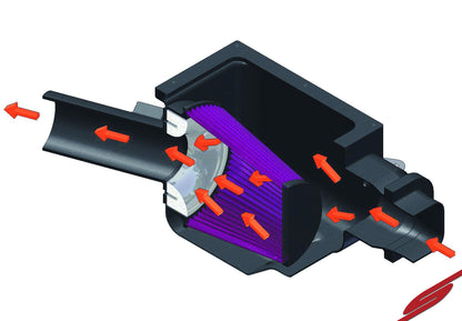 Stillen Nissan Titan/Armada/Infiniti QX56 Hi-Flow Intake Enclosed Air Box Oil Filter For 04-15 Nissan Titan, Nissan Armada , Infiniti QX56