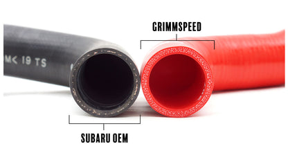 GrimmSpeed Radiator Hose Kit Red For Subaru 08-14 WRX 08-20 STI 09-13 FXT