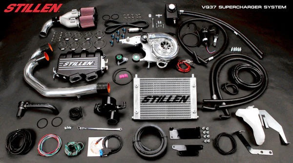 Stillen 350Z Z33 Supercharger Tuner Kit Polished For 07-09 Nissan 350Z Z33