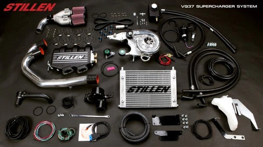 Stillen 370Z Z34 Supercharger Tuned System Satin For 09-11 Nissan 370Z Z34