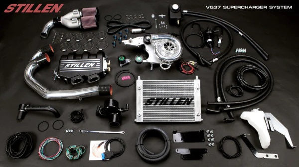 Stillen 370Z Z34 Nismo Supercharger Tuner Kit Polished For 09-11 Nissan 370Z Z34