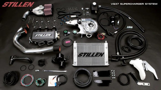 Stillen 370Z Z34 Nismo Supercharger Tuner Kit Polished For 09-11 Nissan 370Z Z34