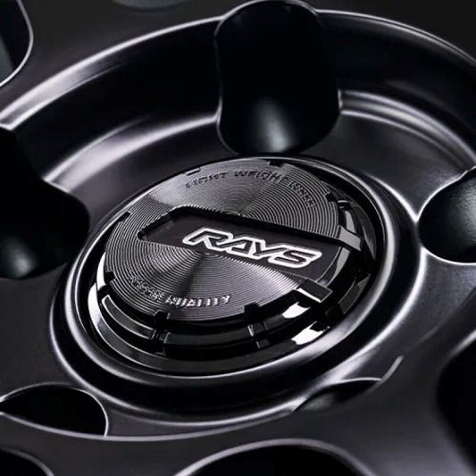 Gram Lights 57NR LIMITED II 18x9.5 +12 5-114.3 Semigloss Black Wheel w/ Black Cap/Stickers/Air Valve
