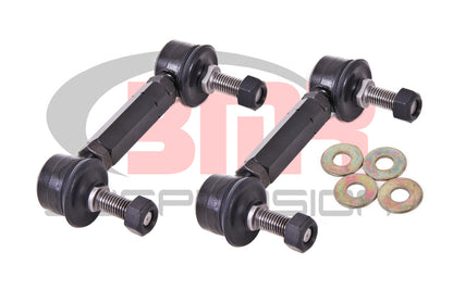 BMR 15-17 S550 Mustang Rear Sway Bar End Link Kit - Black - Graveyard Performance