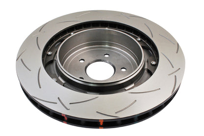 DBA 09+ Nissan GTR R-35 Rear Slotted 5000 Series 2 Piece Rotor Assembled w/ Black Hat - Graveyard Performance