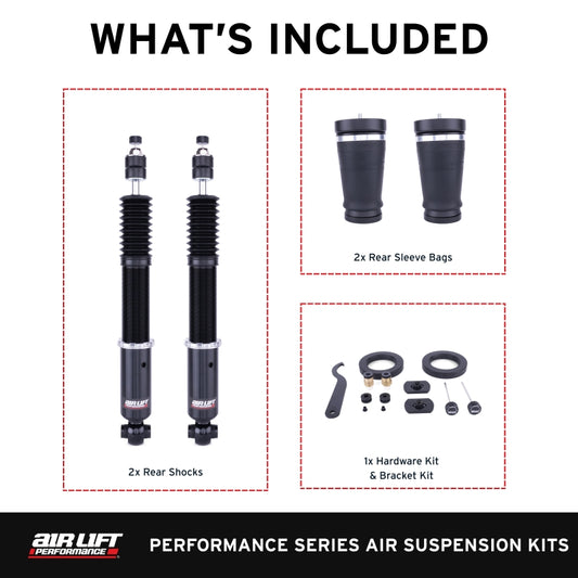 Air Lift Performance 2005-2014 Ford Mustang (S197) Rear Kit (3/8 Fittings Not Included) - Graveyard Performance