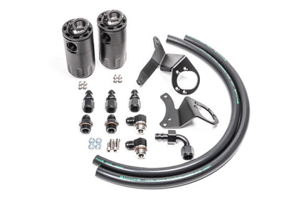 Radium Engineering Dual Catch Can Kit 2011-2014 Mustang GT Fluid Lock - Graveyard Performance