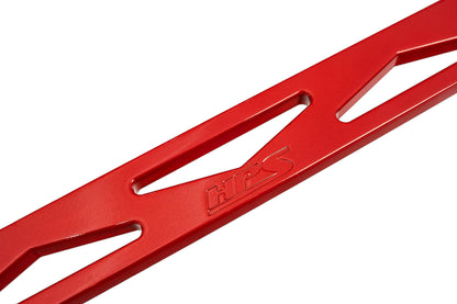 HPS Performance Aluminum Front Strut Tower Brace Bar, Red, 42-113R