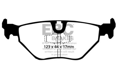 EBC 92-95 BMW M3 3.0 (E36) Bluestuff Rear Brake Pads - Graveyard Performance