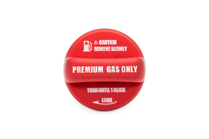 OLM Anodized Red Fuel Cap Cover - 15+ WRX / STI, 13+ FT86, 13+ Crosstrek, 14+ Forester, 12+ Impreza, - Graveyard Performance